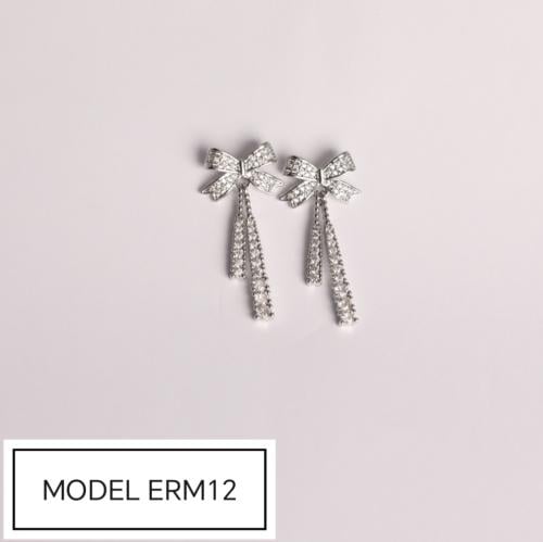 أقراط الفيونكة بالزركون ERM12