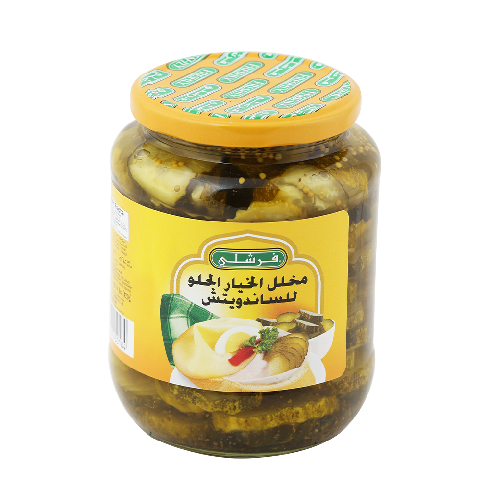 مخلل الخيار الحلو للساندويش فرشلي 780غ