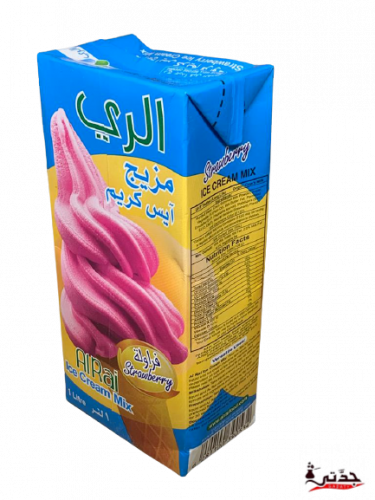 الري مزيج ايس كريم فراوله 1 لتر حلويات جدتي