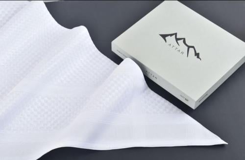 شماغ العطار ابيض الجديد