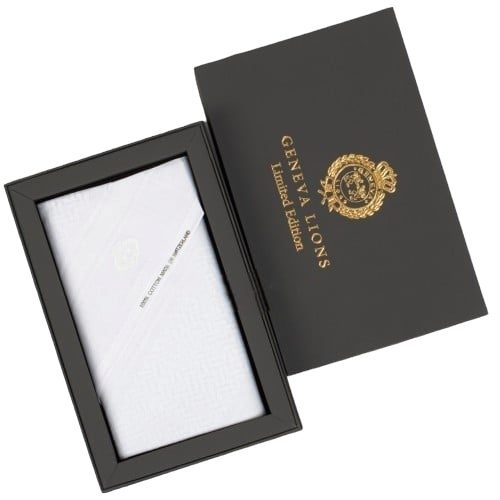 شماغ أبيض ماركة جينيفا سويسري