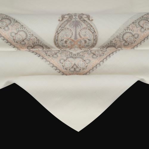 شال باشمينا ملكي فاخر - صوف كشميري 100% - بتصميم السيفين والنخلة