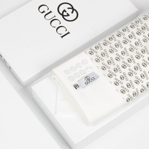 قماش قوتشي لون كريمي