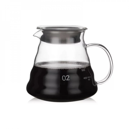 سيرفر V60 زجاج 600 مل - مقاس 02 | V60 Coffee Serve...