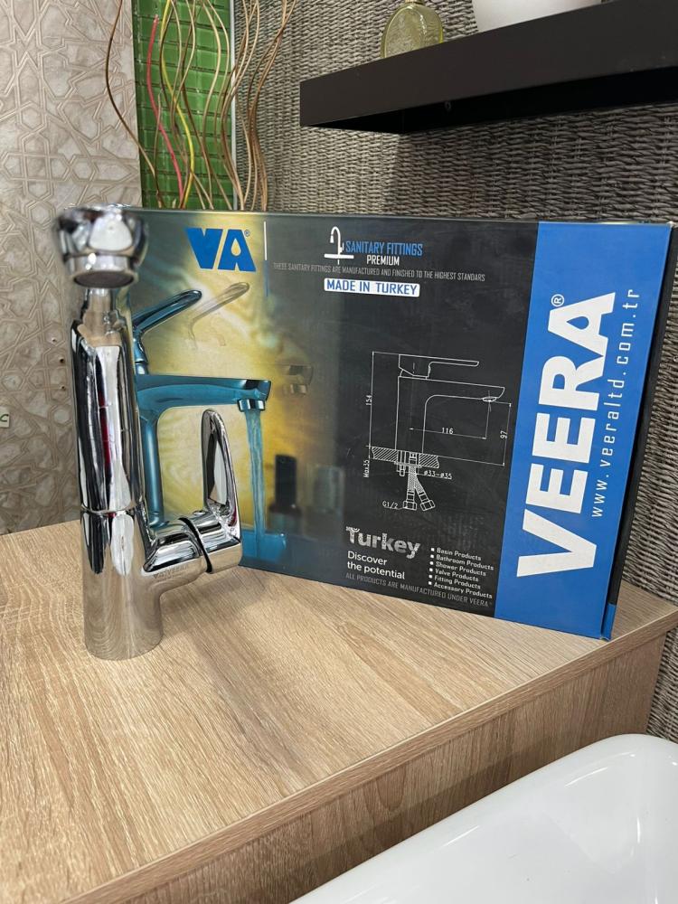خلاط حوض مطبخ تركي كروم Veera