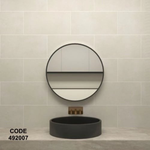 مراية مغسله دائرية عادية 60*60 سم