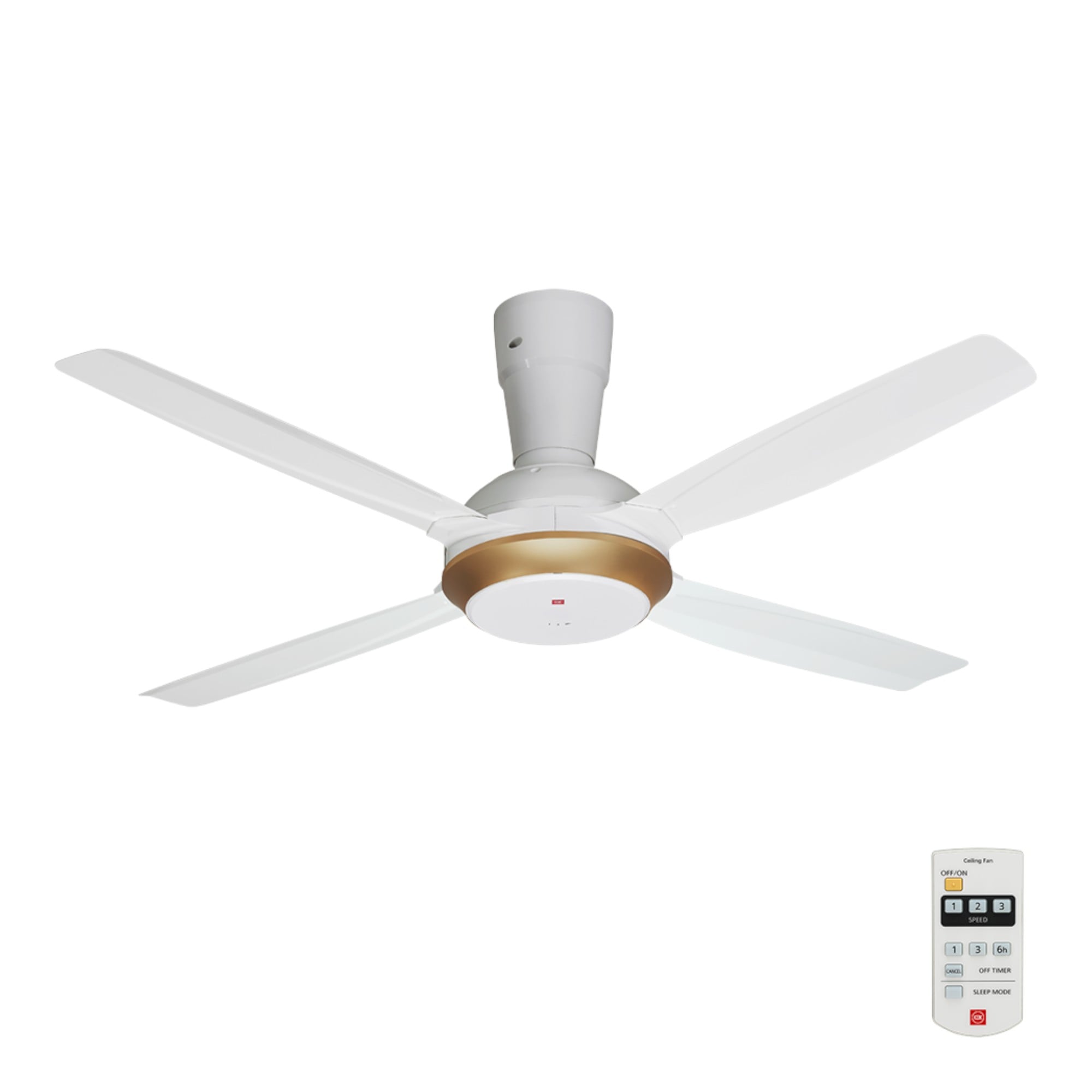 مروحة سقف ريموت ابيضU56 KDK 220V