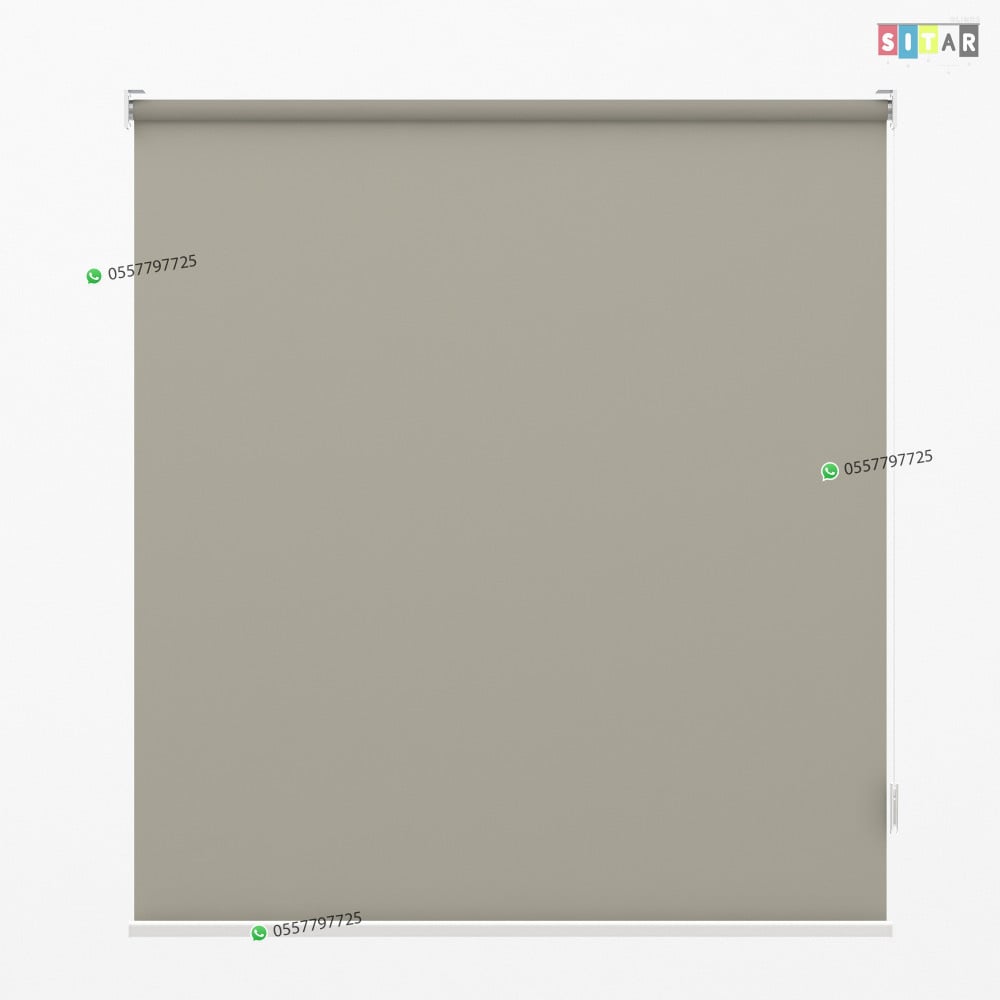 ستائر رول عازل للضواء والحرارة  رمادي فاتح