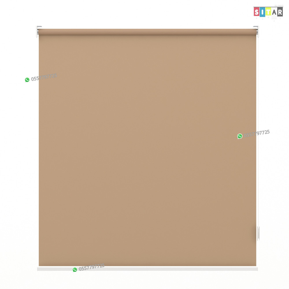 ستائر رول عازل للضواء والحرارة بيج غامق