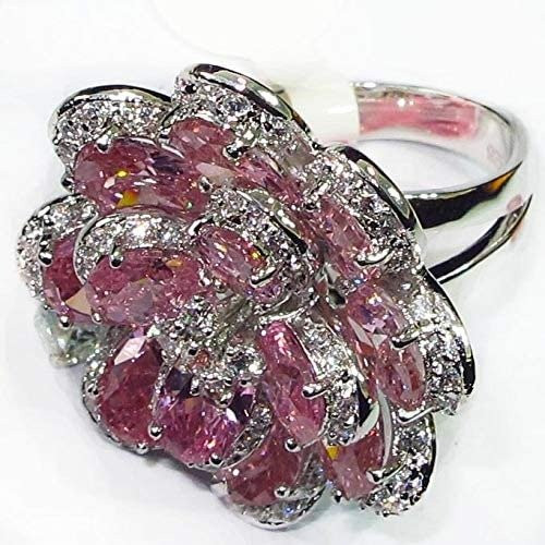 خاتم نسائي مطلي بالفضة مقاس 7 أمريكي RING SILVER PLATED SIZE 7