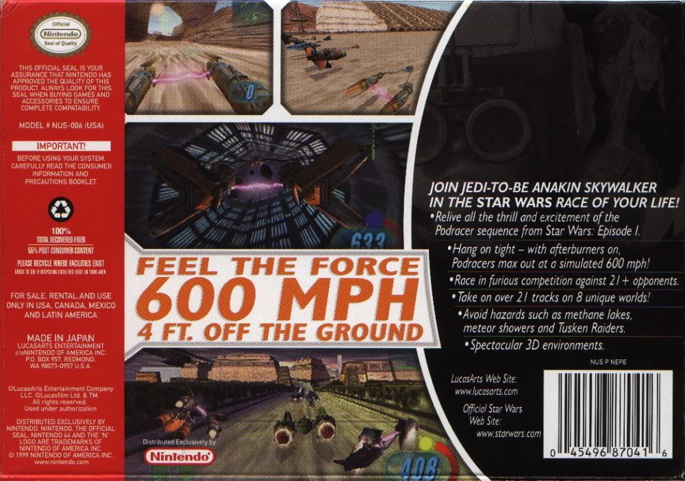 Star Wars Episode I Racer (NTSC)