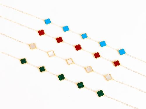 اساور فان كليف ذهب عيار 18 ملونة بتصميم الماسي فاخ...