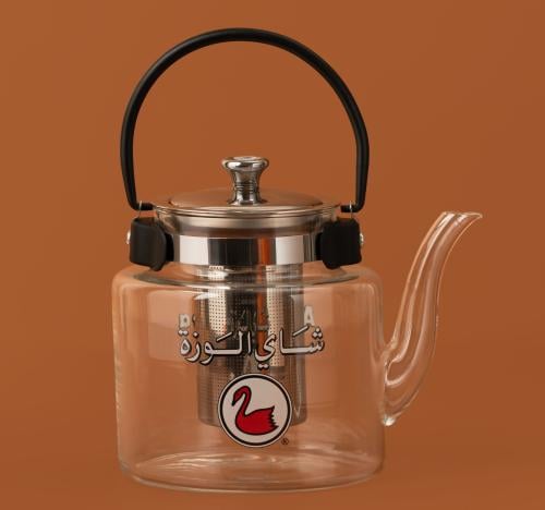 ابريق شاي الوزة زجاجي 1.2 لتر