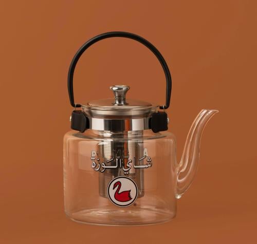 ابريق شاي الوزة زجاجي 1.2 لتر
