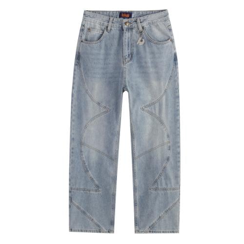 Vintage Wash Straight Jeans (Oversize)