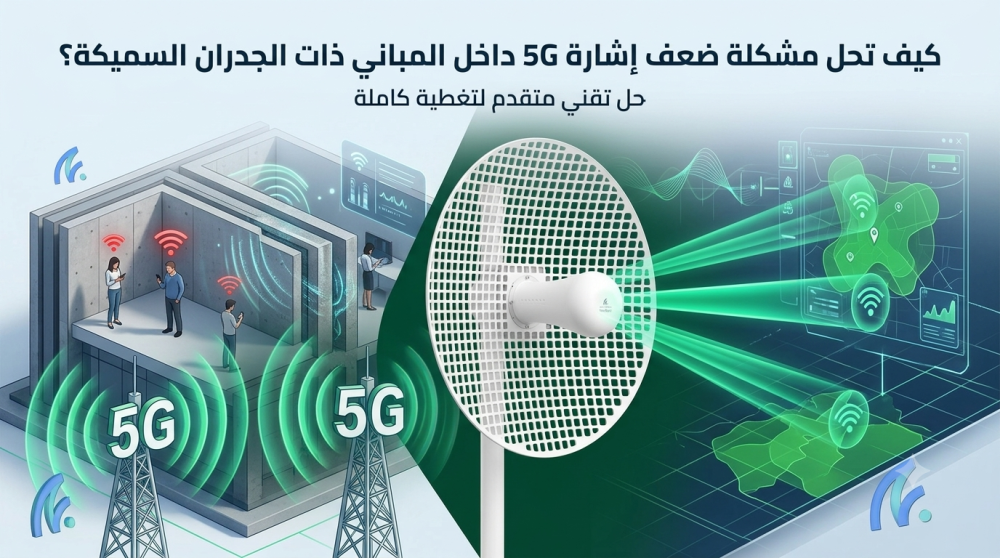 كيف تحل مشكلة ضعف إشارة 5G داخل المباني ذات الجدران السميكة؟