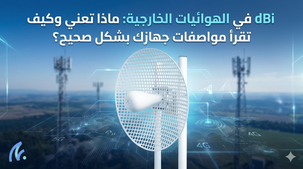 dBi في الهوائيات الخارجية: ماذا تعني وكيف تقرأ مواصفات جهازك بشكل صحيح