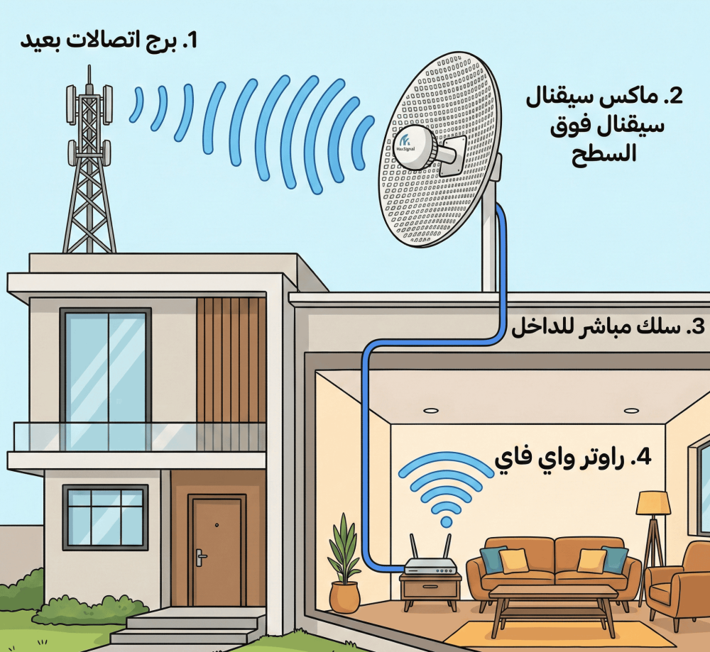 كيف يعمل هوائي تقوية الإنترنت الخارجي؟