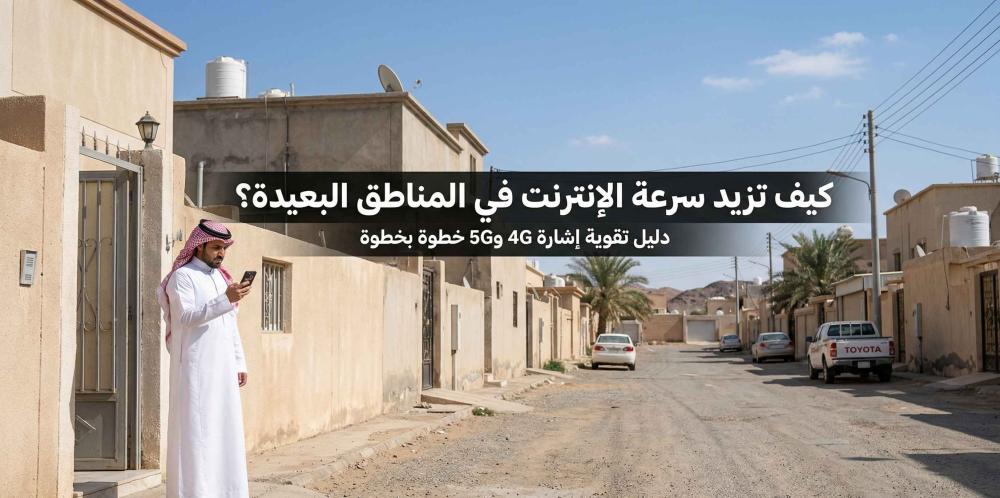 كيف تزيد سرعة الإنترنت في المناطق البعيدة؟ دليل تقوية إشارة 4G و5G خطوة بخطوة