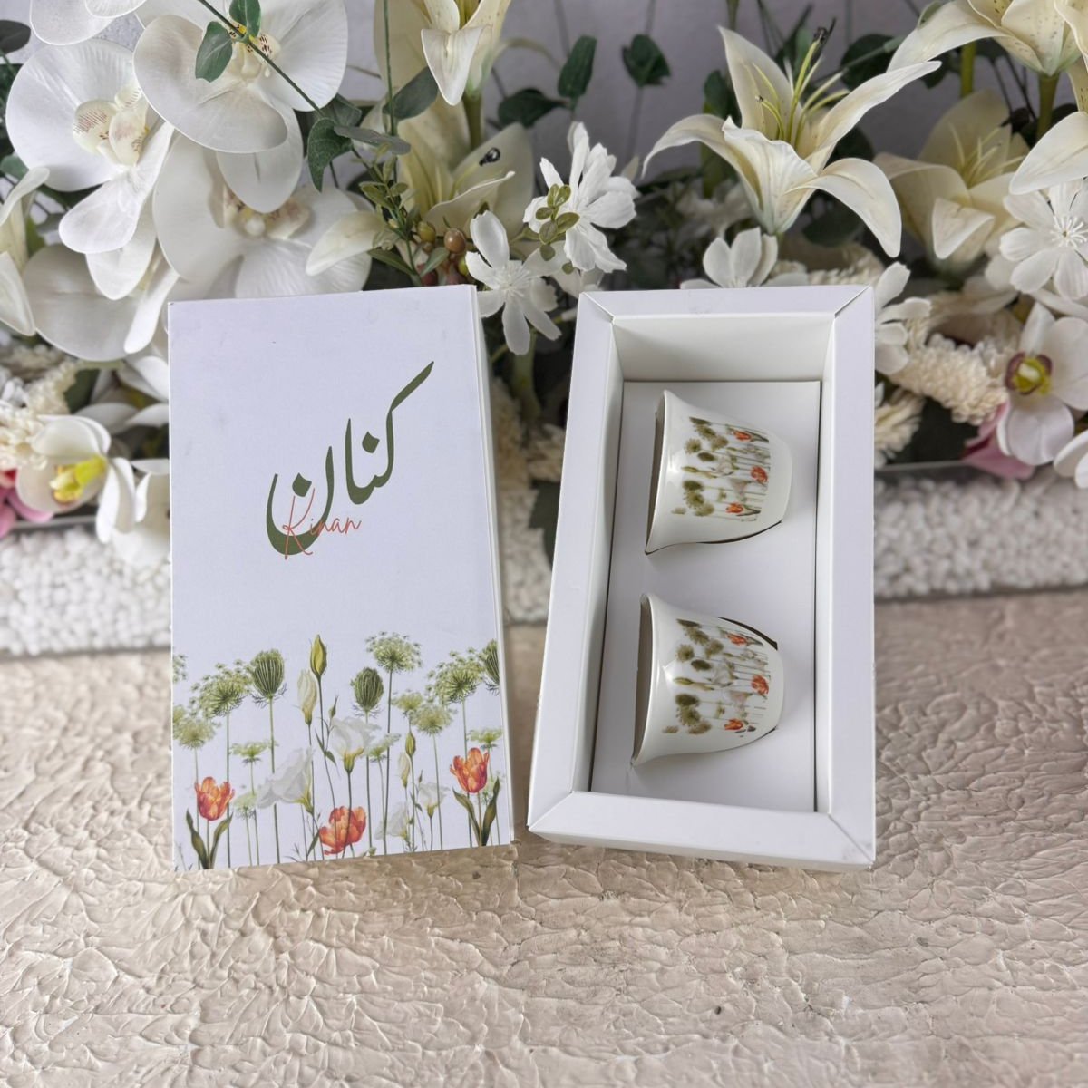 فنجان قهوه مع الطباعه