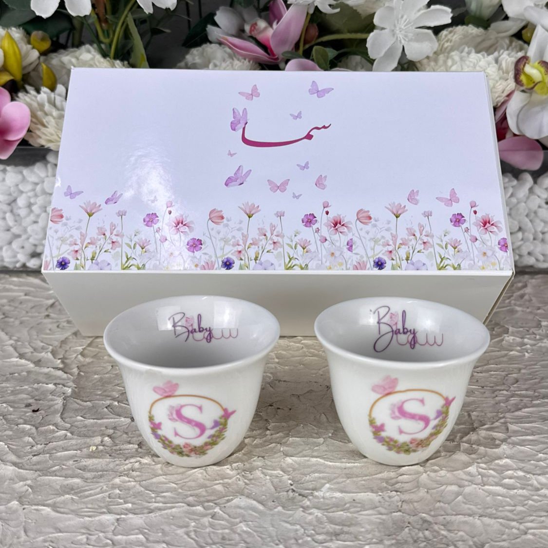 فنجان قهوه مع الطباعه