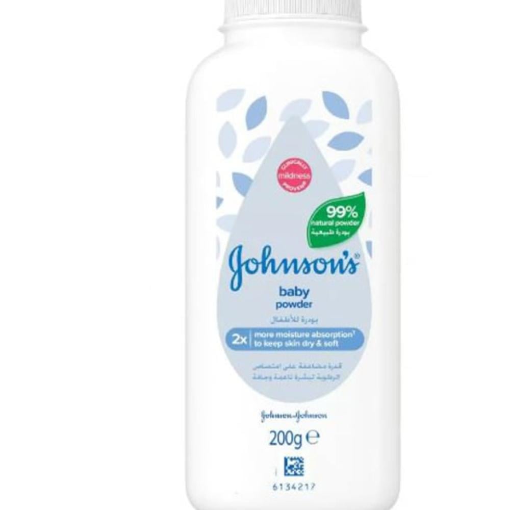 بودرة اطفال لبشره ناعمة وجافة من جونسون - 200 جرام