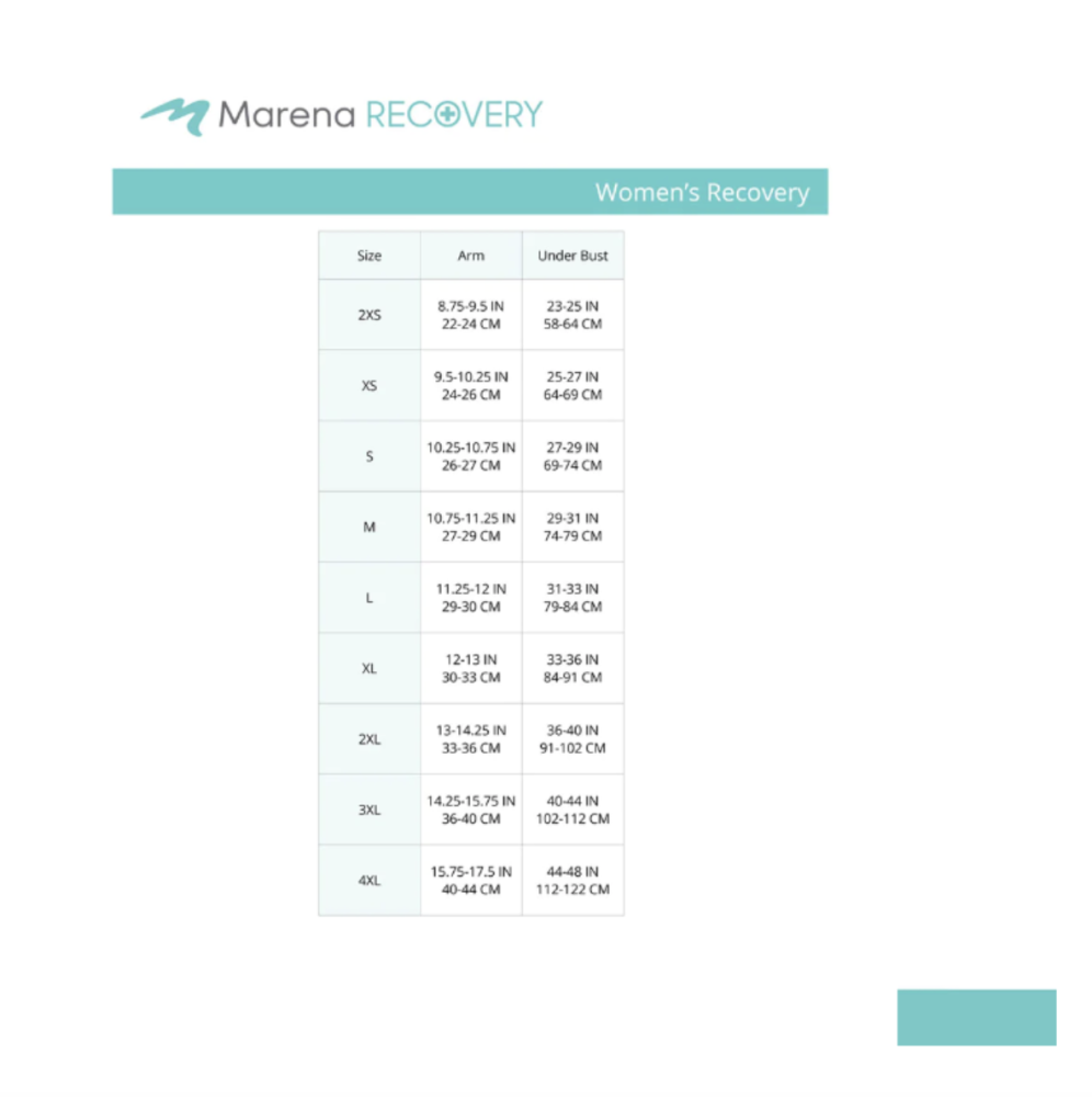 مشد طبي مارينا ( FVOM) ضاغط مكشوف الصدر لعمليات شفط دهون الذراعين و الظهر FVOM M