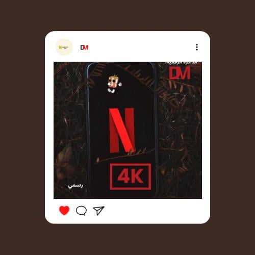 نتفلكس / NETFLIX 4k شهر ( ملف مشترك )