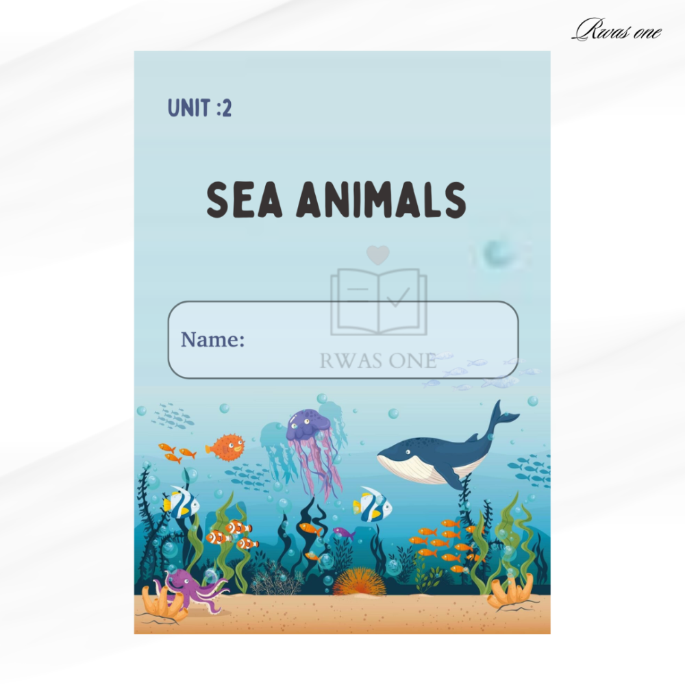 مطوية أنجليزي ثالث (sea animals )