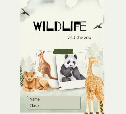 مطوية إنجليزي ( wildlife ) ( رابع _خامس _سادس) الت...