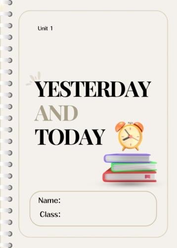 مطوية إنجليزي Yesterday and today