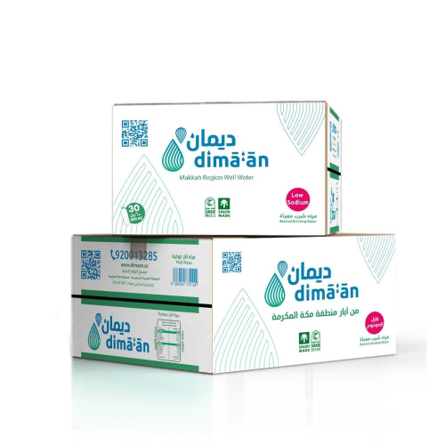 كرتون ماء 600 مل × 30 عبوة DIMAAN