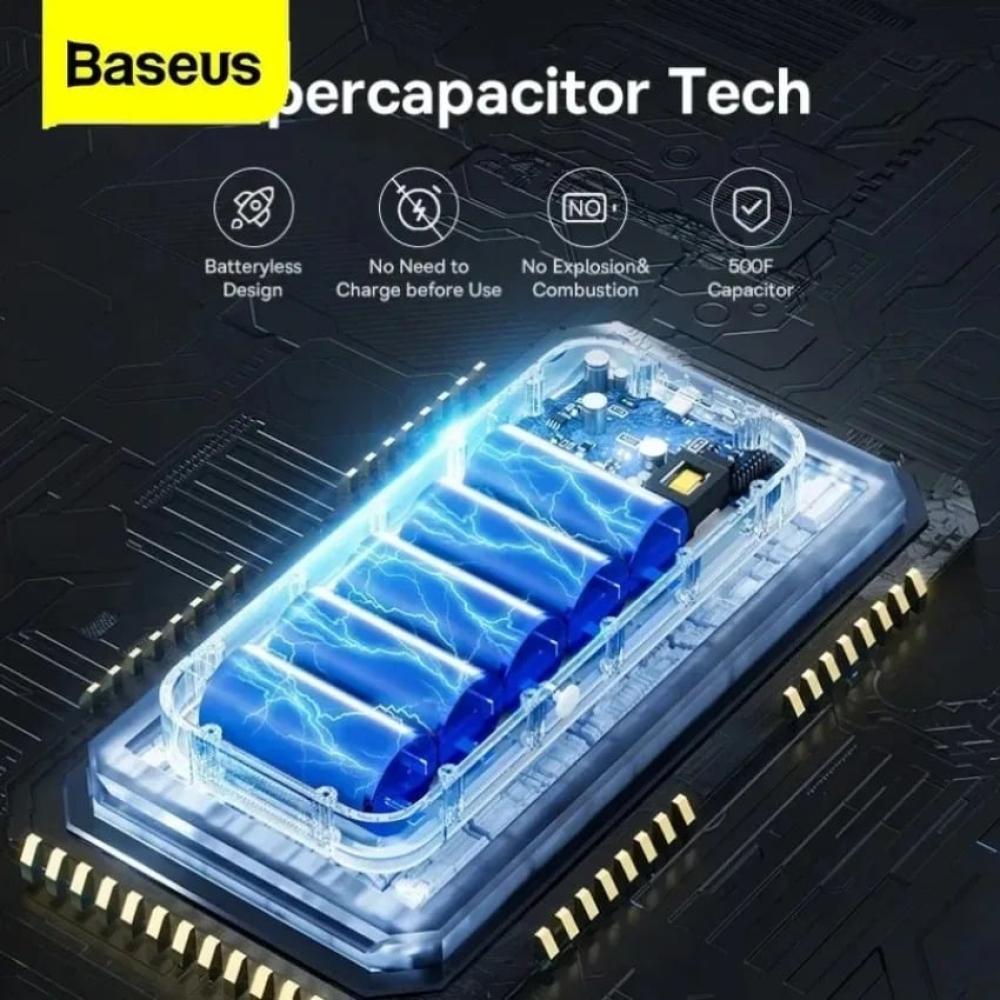 شاحن بطارية للسيارة Baseus 3000 أمبير، محمول، مشغل سيارات وطوارئ