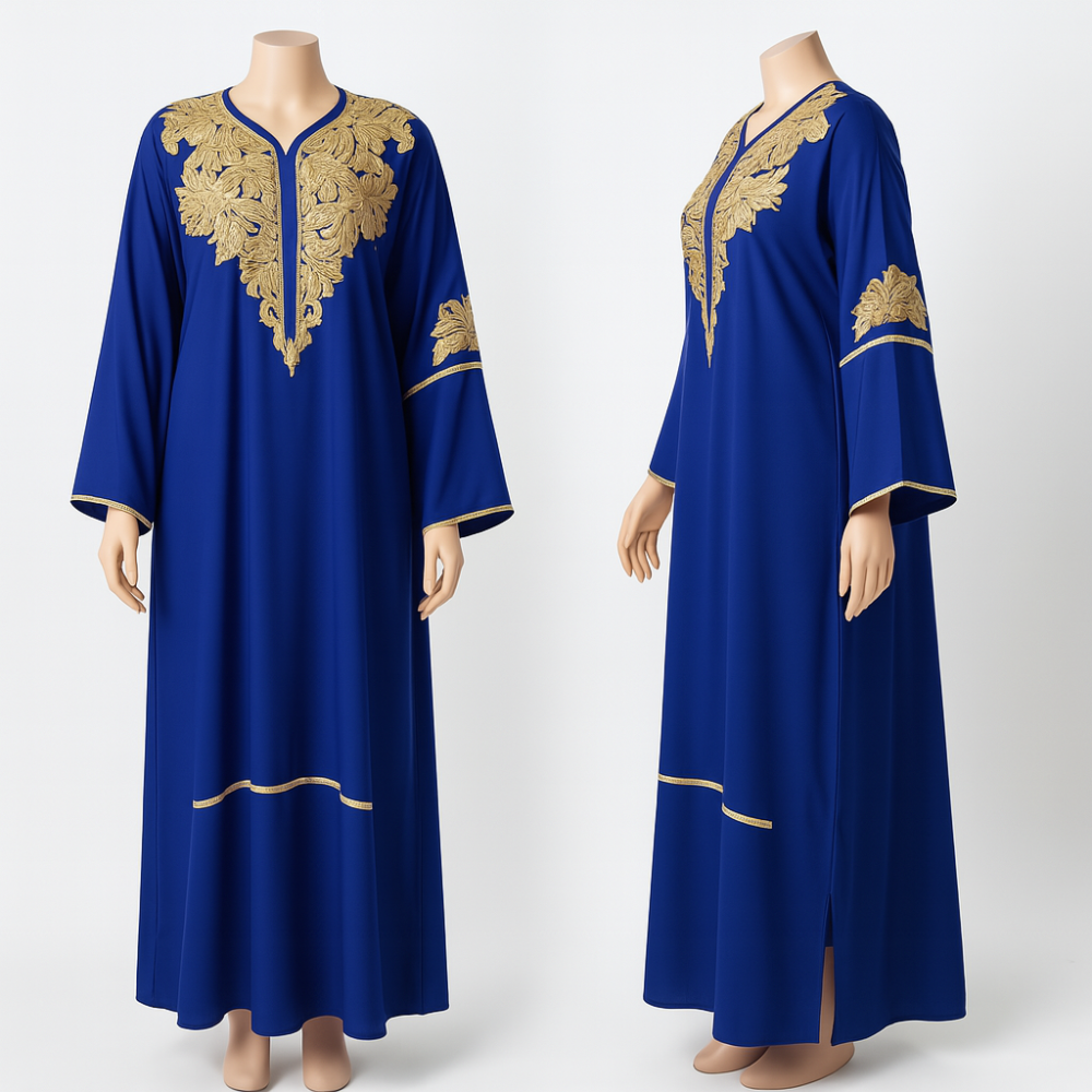 جلابية طويلة مزخرفة