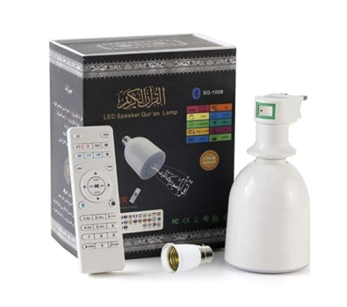 مصباح LED للقرآن الكريم مع مكبر صوت من كروني، SQ-1...