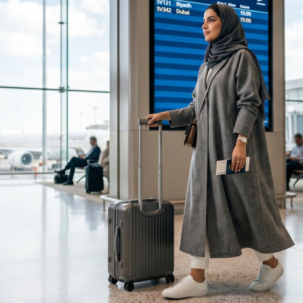 دليل عبايات السفر للسعوديات 2026: كيف تختارين موديلات عبايات للسفر تجمع بين الحشمة والعصرية؟