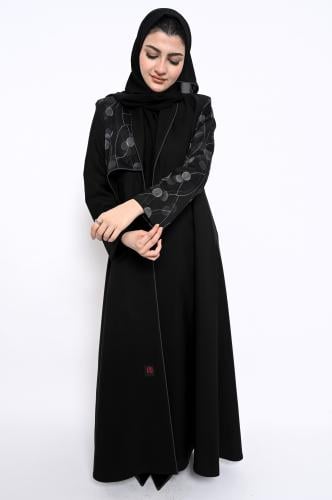 عباية بليزر كتان و جاكار