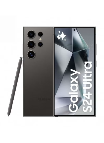 هاتف Galaxy S24 Ultra ثنائي الشريحة بلون أسود تيتا...