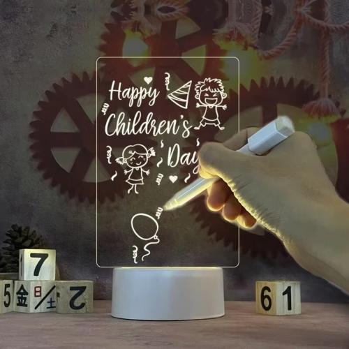 لوحة ملاحظة ضوء Led إبداعي لوحة رسائل USB ضوء عطلة...