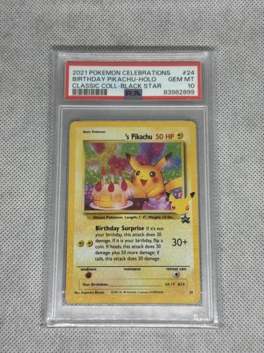 Birthday Pikachu-Holo