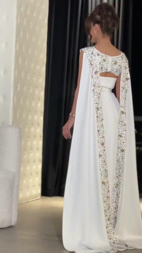 فستان سهرة فخم باربي تطريز يدوي