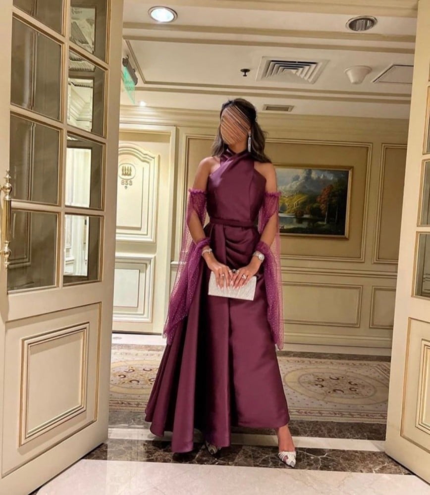 فستان سهرة تفته فخم وانيق