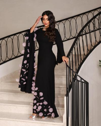 فستان سهرة قماش ليكرا استرتش