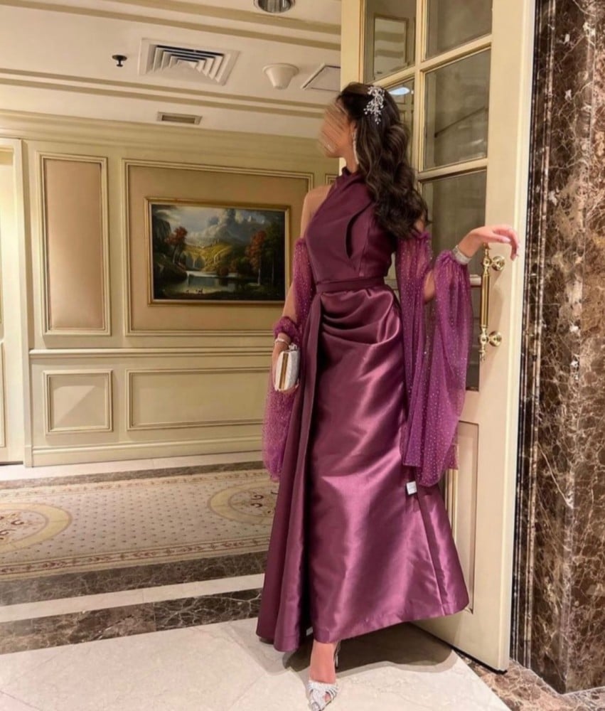 فستان سهرة تفته فخم وانيق