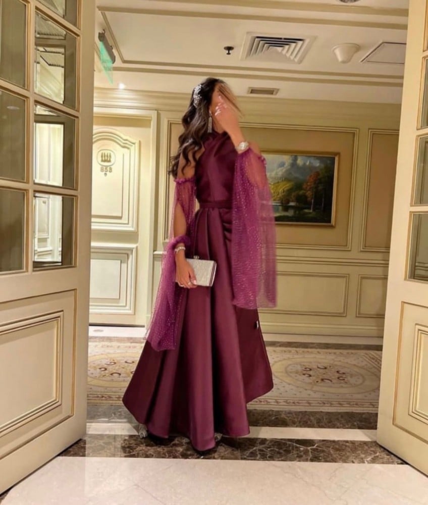 فستان سهرة تفته فخم وانيق