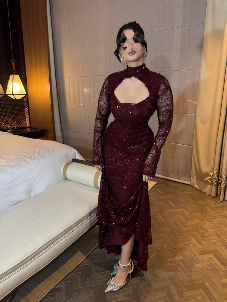 فستان خامه كلفه خرز فخم  انييق