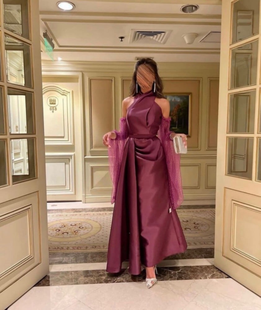 فستان سهرة تفته فخم وانيق