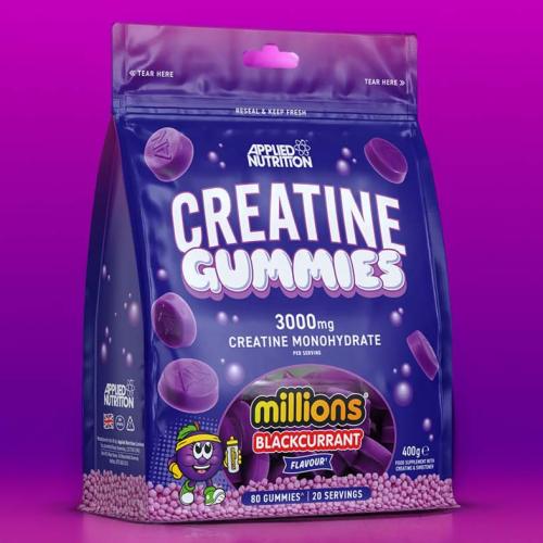 creatine gummies blackcurrant 400g