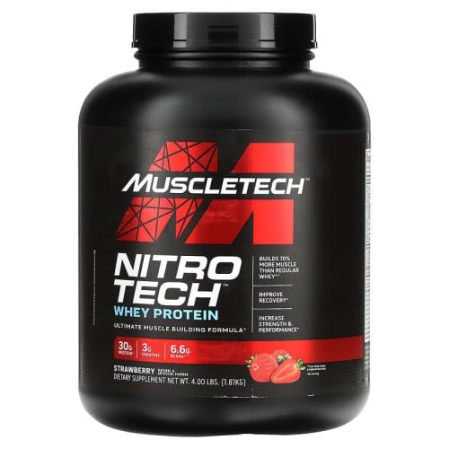 Muscletech nitrotech strawberry 4 ibs