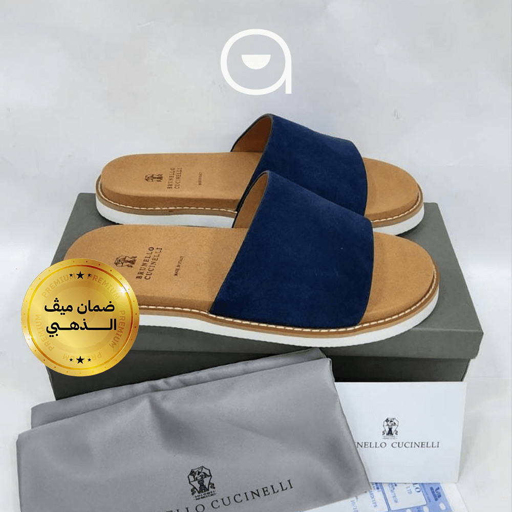 شمواه كحلي فاخر في كوتشيلني صندل الإيطالي من ميف